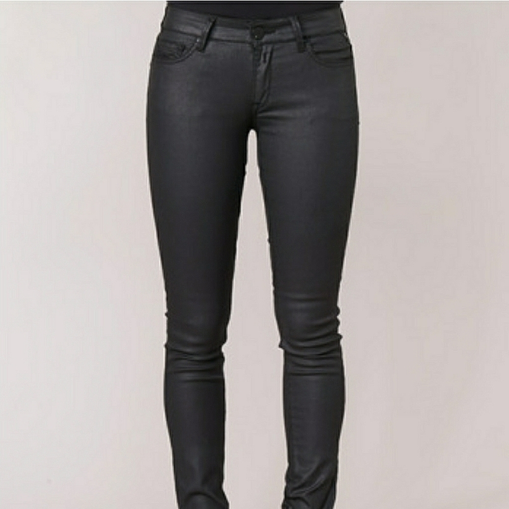 REPLAY Luz  Black Coated Skinny Jean Size 27